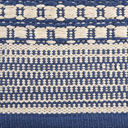DII® French Blue Dobby Stripe Hand-Loomed Rug, 2ft. x 3ft.